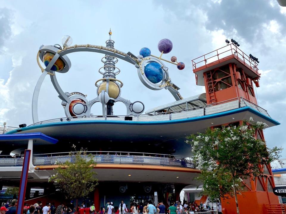 The Astro Orbiter ride at Disney World's Magic Kingdom.