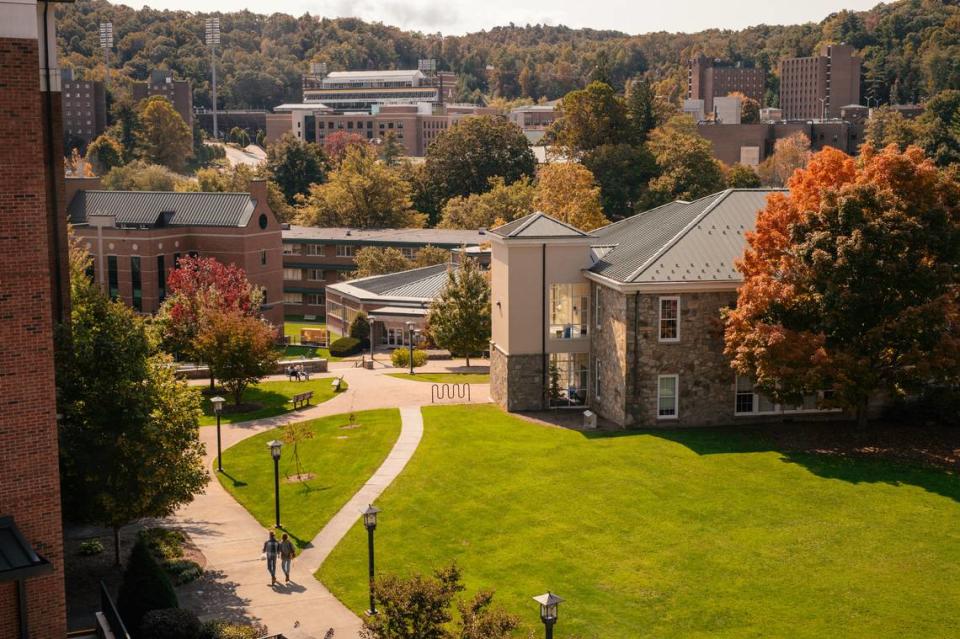 The Appalachian State University campus in Boone. ECU and Appalachian State University are being added to the North Carolina Teaching Fellows Program.