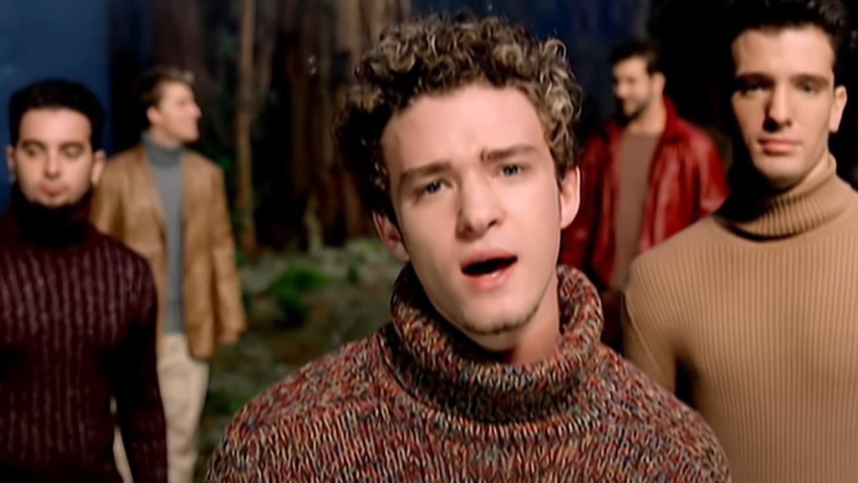  Justin Timberlake and *NSYNC in This I Promise You video. 