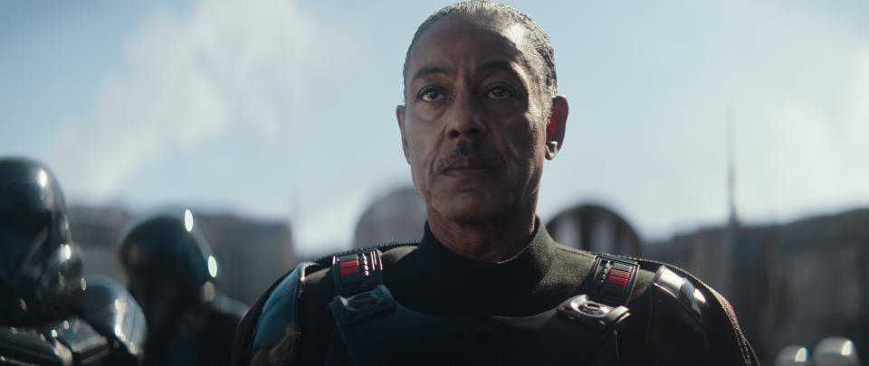 Giancarlo Esposito is Mof Gideon in the Disney+ series THE MANDALORIAN.