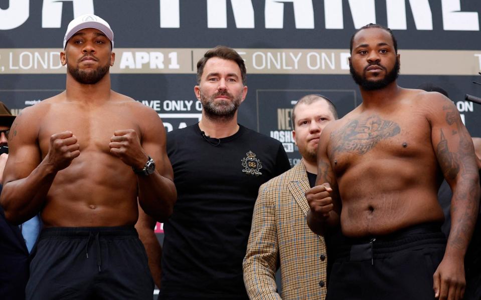 Joshua Franklin weigh-in - ANDREW COULDRIDGE