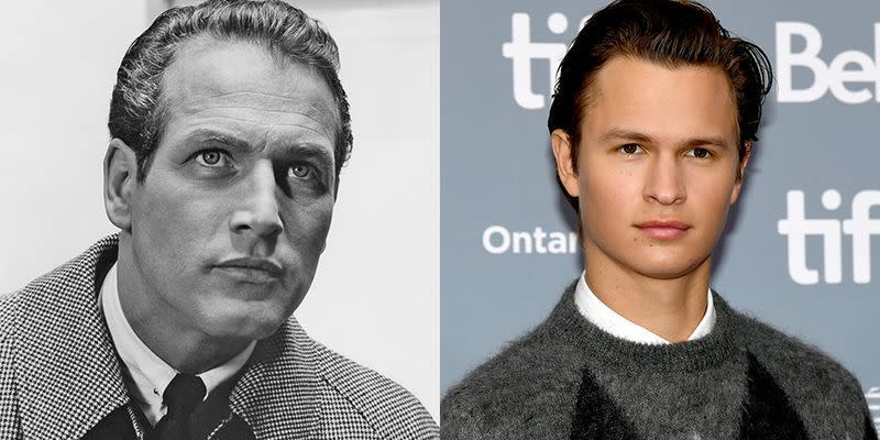 <p>Both Paul Newman and Ansel Elgort have worked on an impressive number of films, and both actors share the same full lips and jawline that gives them their movie star looks.</p>