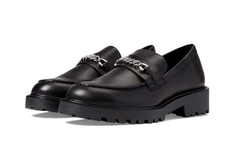 vagabond keonva leather chain loafer