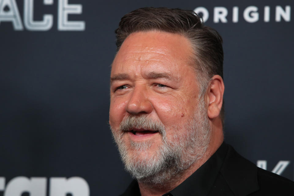 SYDNEY, AUSTRALIA - NOVEMBER 15: Russell Crowe attends the Australian Premiere of Poker Face at Hoyts Entertainment Quarter on November 15, 2022 in Sydney, Australia. (Photo by Lisa Maree Williams/Getty Images)