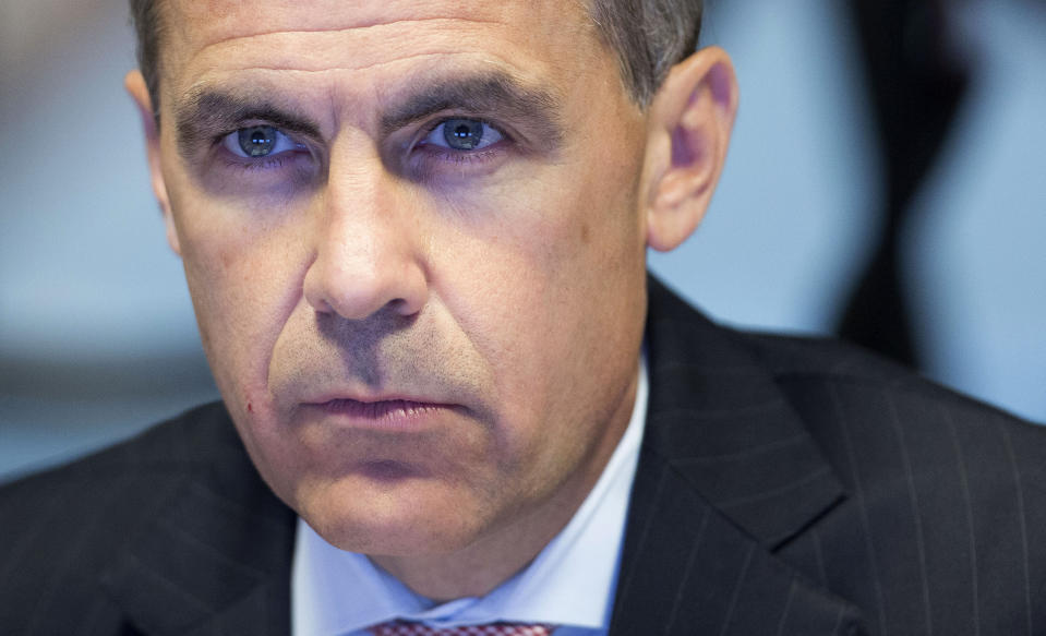 Mark Carney, Governor of the Bank of England, attends a monetary policy committee (MPC) briefing on his first day inside the central bank's headquarters in London.