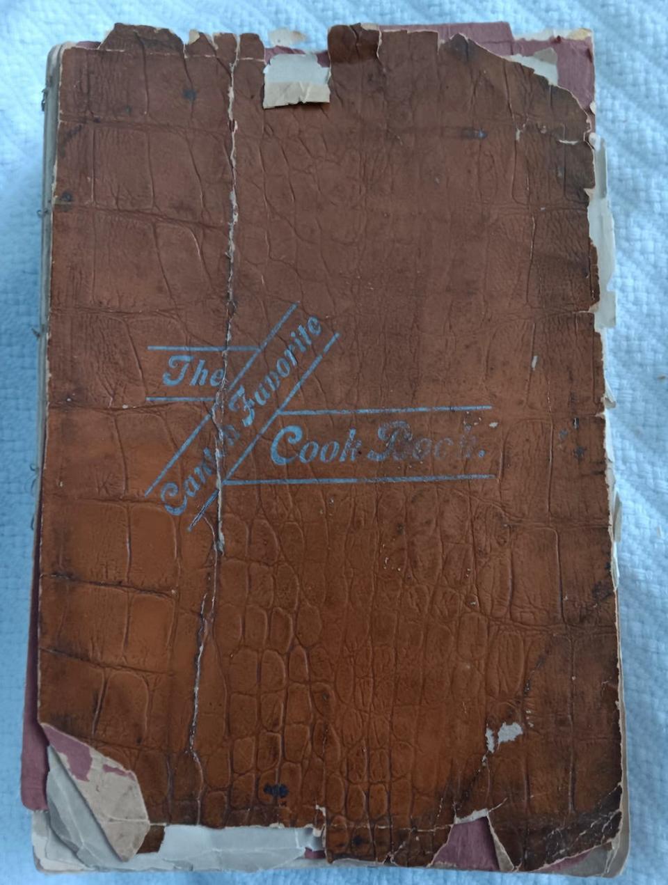 A fragile volume decades after it was published by First Baptist Church of Canton, this copy of "The Canton Favorite Cook Book" was passed down in the family of Waynesburg native and former Canton City School District English teacher Gary Huntley, now of Cuyahoga County.