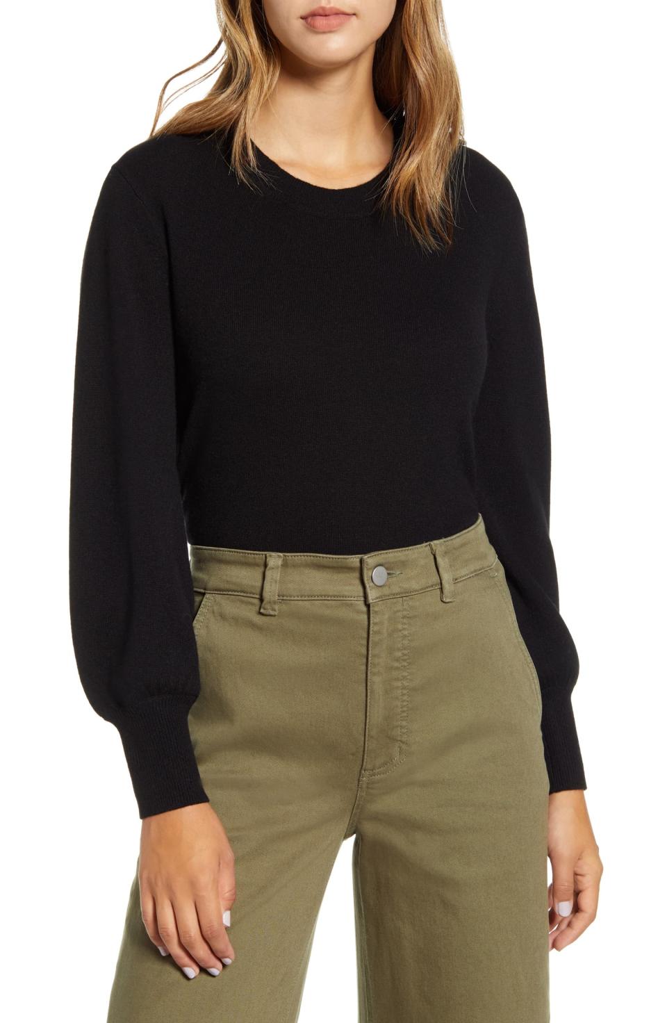 Everlane The Cashmere Lantern Sweater