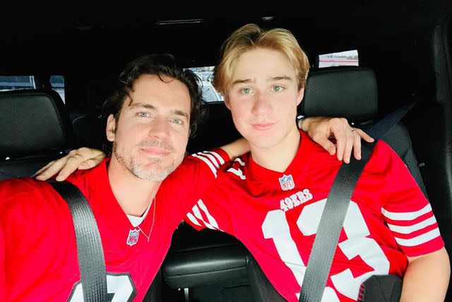 <p>Matt Bomer/Instagram</p> Matt Bomer and son Kit