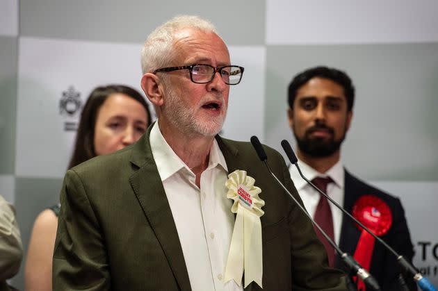 Jeremy Corbyn was one of five pro-Gaza campaigners elected as MPs.