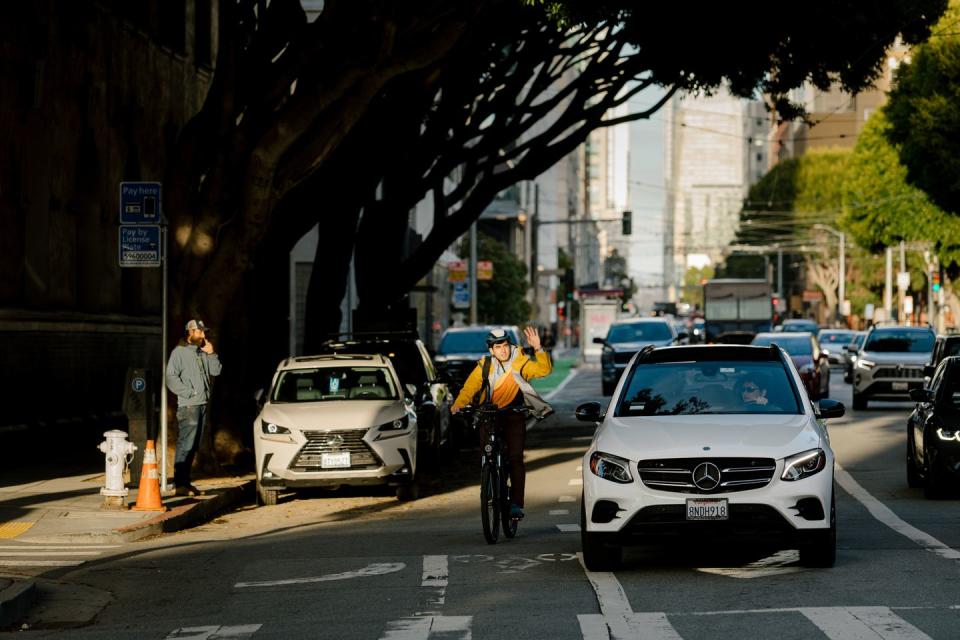 self driving cars on the streets of san francisco