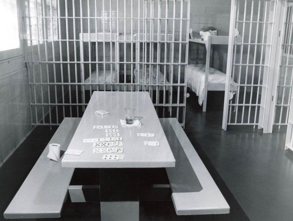 Anderson County Detention Center cell on September 10, 1985