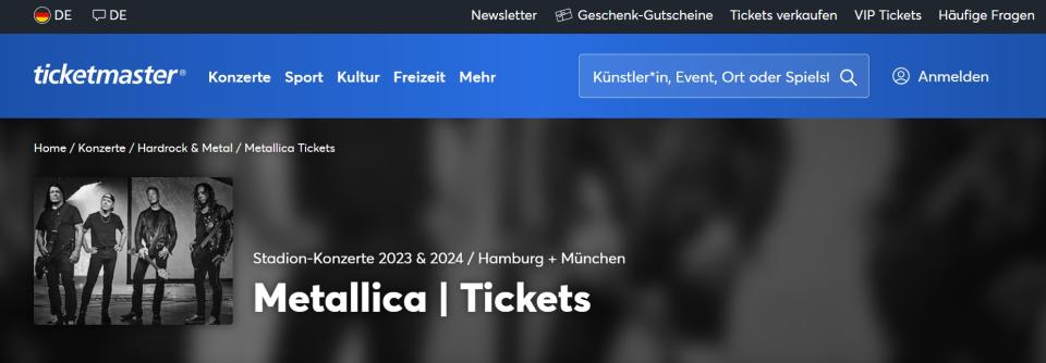 (Foto: Ticketmaster)