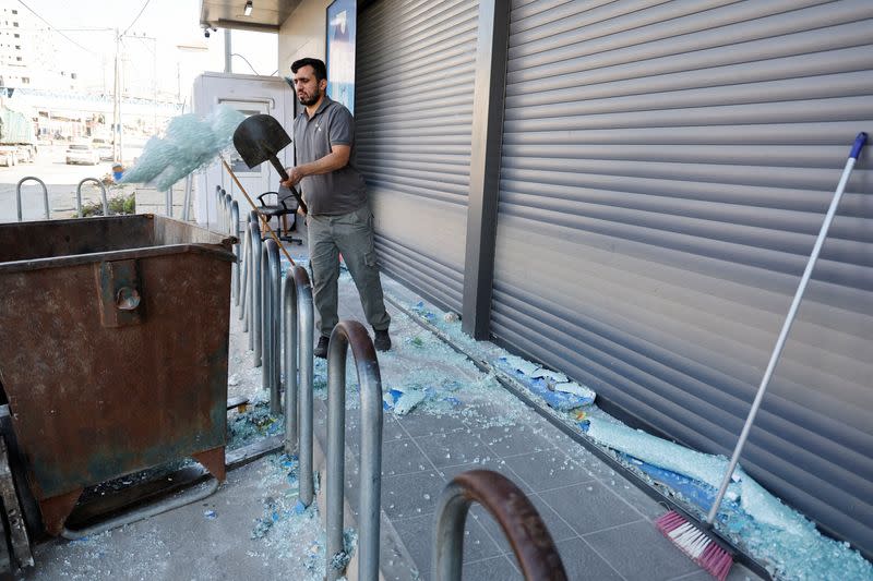 Aftermath of an Israeli settlers' attack near Nablus