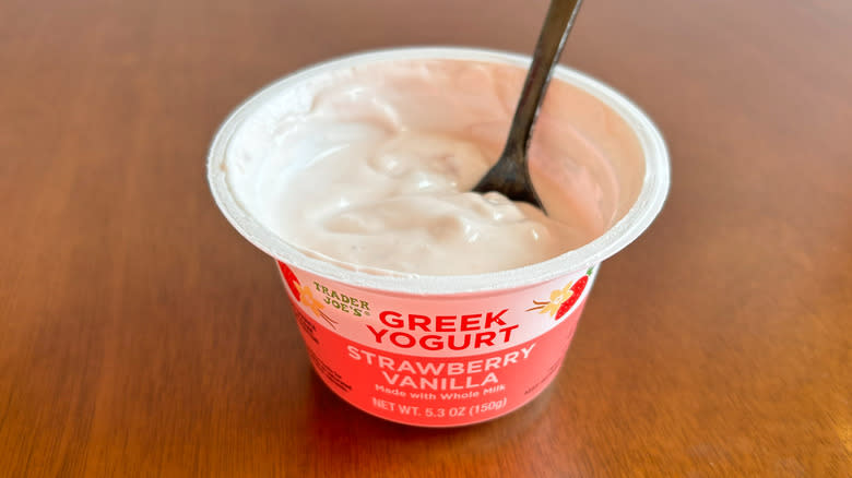 Trader Joe's strawberry vanilla yogurt