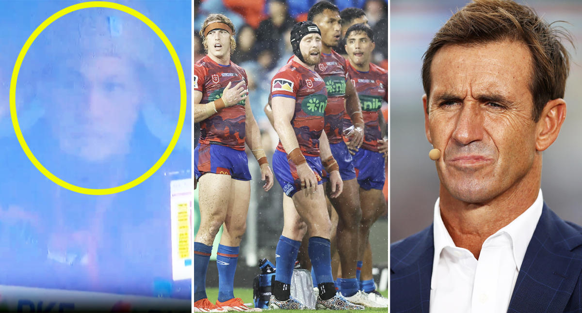 ‘Hang your head in shame’: Andrew Johns lashes out as Ponga act captured on camera