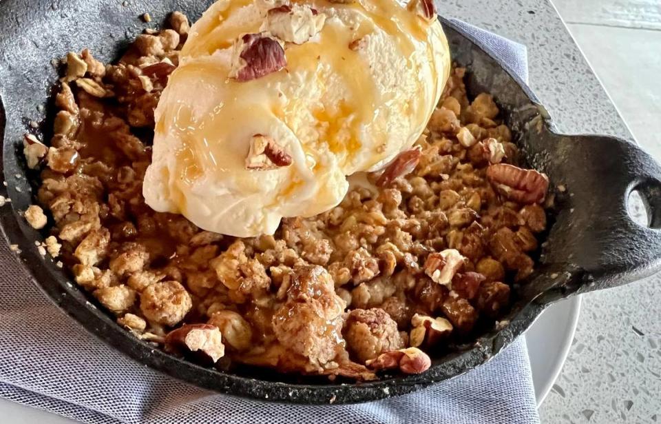 Apple crumb strudel at Courtside Kitchen Jan. 9, 2022.