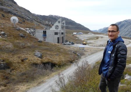 Specialist Jens Bjerge is pictured at the front of the hydropower plant in Buksefjord, Greenland, June 2, 2016. REUTERS/Alister Doyle