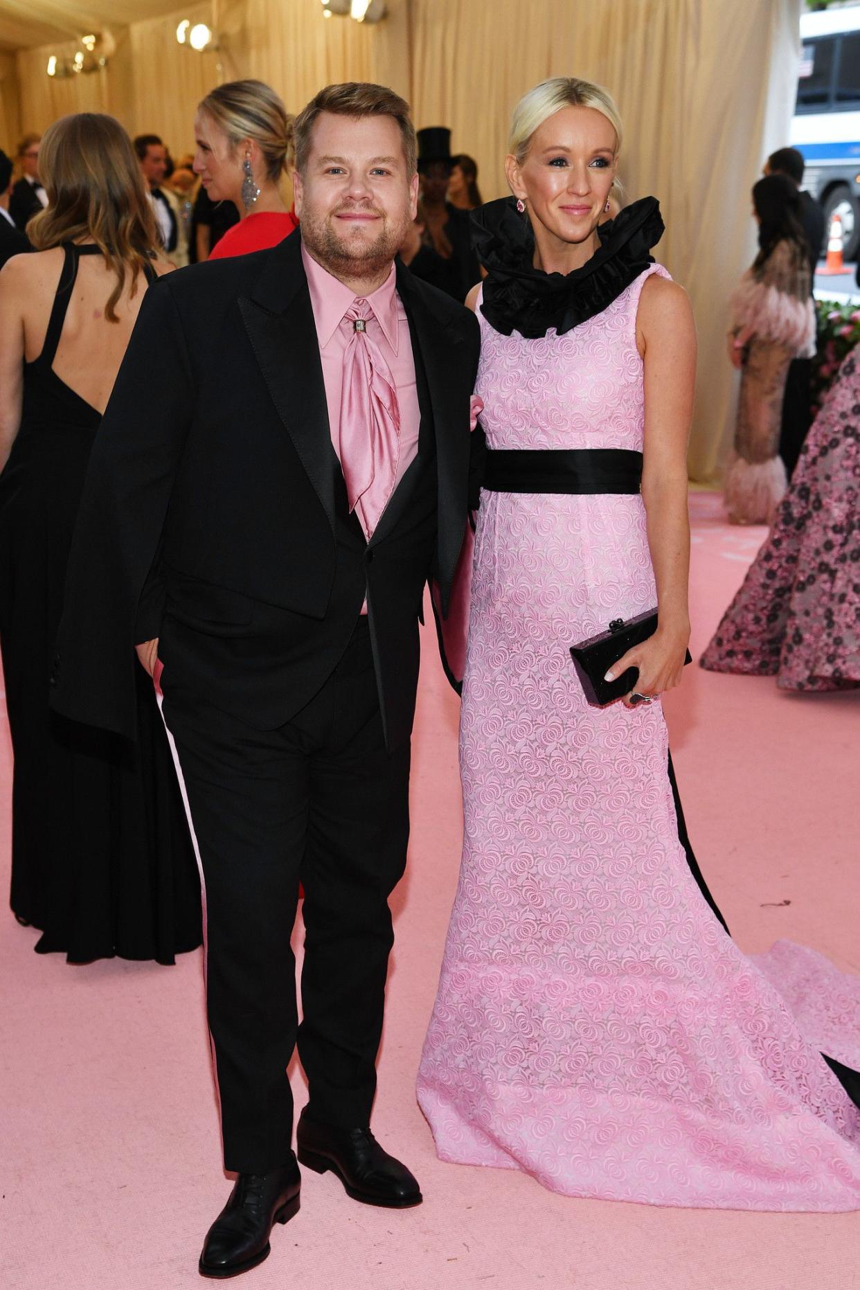 James Corden and Julia Carey attend The 2019 Met Gala Celebrating Camp: Notes on Fashion at Metropolitan Museum of Art on May 06, 2019 in New York City.