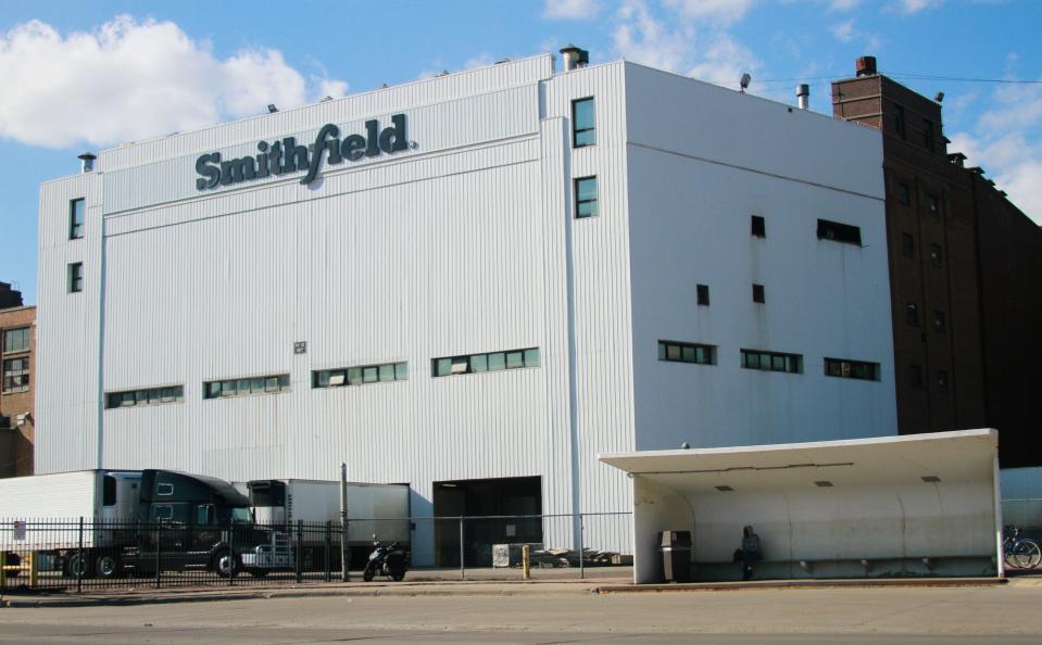 Health officials reported dozens of cases of the coronavirus at the Smithfield pork processing plant in Sioux Falls, S.D.