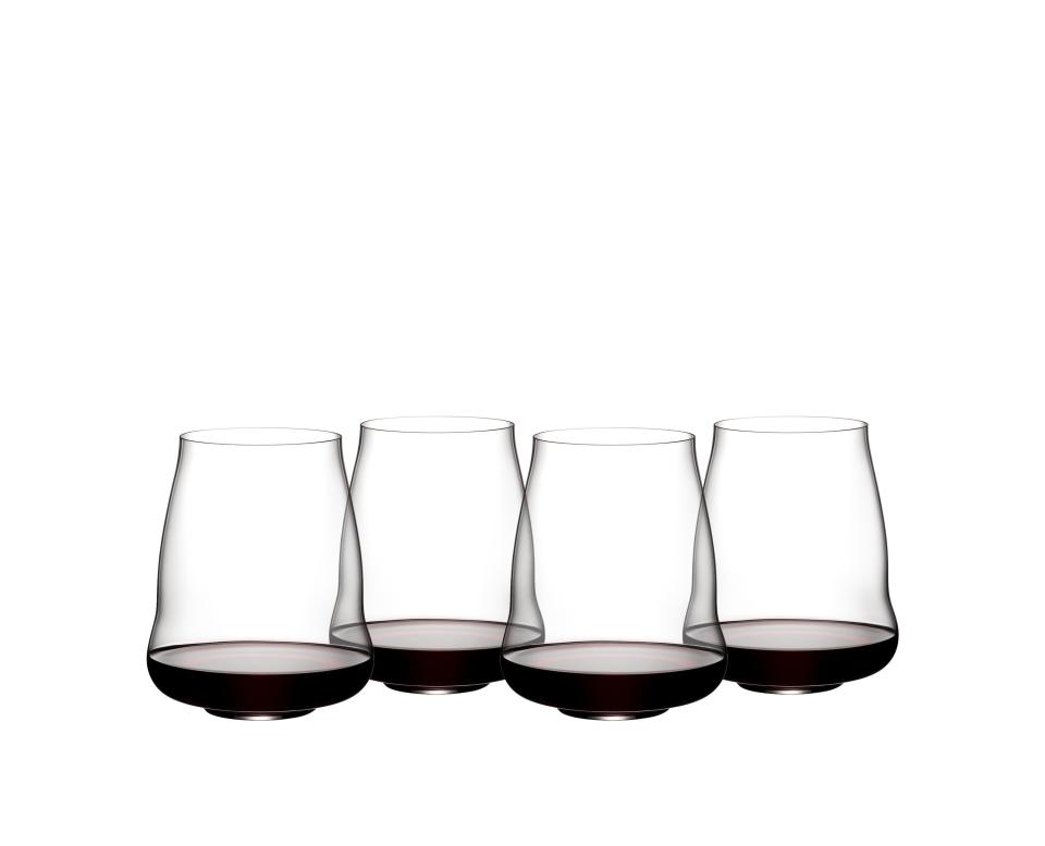 4) Riedel Stemless Wings Pinot Noir Glasses