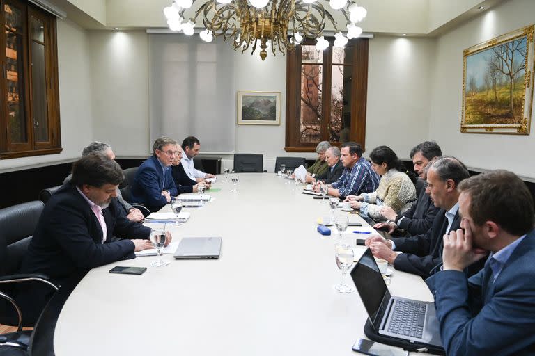 El secretario de Agricultura, Juan José Bahillo, participó de la apertura de la reunión con los técnicos de la Mesa de Enlace. Secretaría de Agricultura