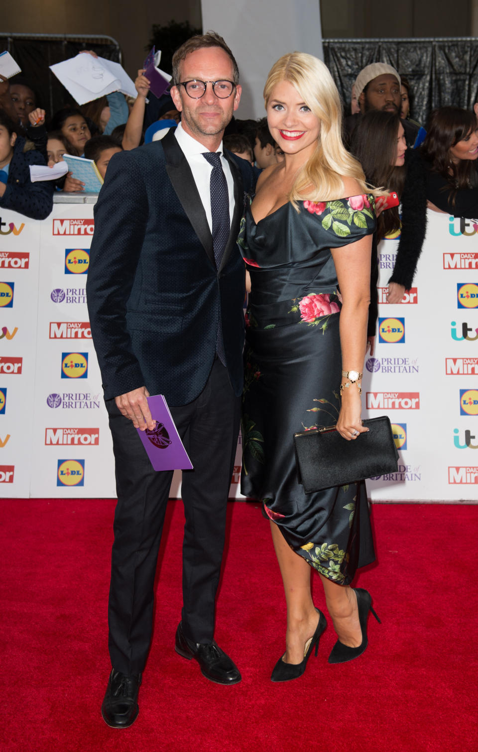 LONDON, ENGLAND - SEPTEMBER 28:  Holly Willoughby and Daniel Baldwin attend the Pride of Britain awards at The Grosvenor House Hotel on September 28, 2015 in London, England.  (Photo by Samir Hussein/WireImage)