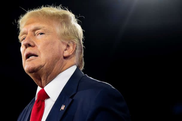 PHOTO: Former U.S. President Donald Trump speaks at the Conservative Political Action Conference in Dallas, Aug. 06, 2022. (Brandon Bell/Getty Images, FILE)