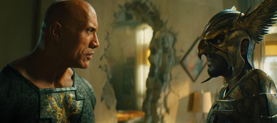 DWAYNE JOHNSON as Black Adam in New Line Cinema’s action adventure “BLACK ADAM,” a Warner Bros. Pictures release.