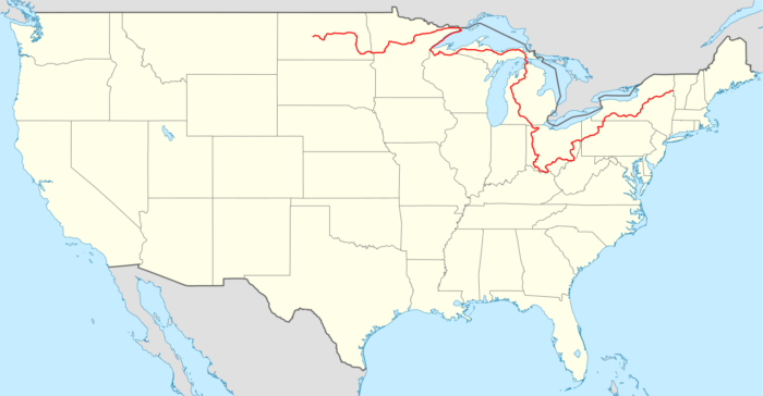 North Country Scenic Trail map