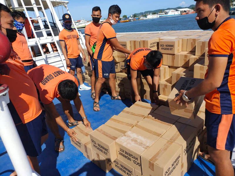 Aid for victims of Typhoon Rai in the Philippines