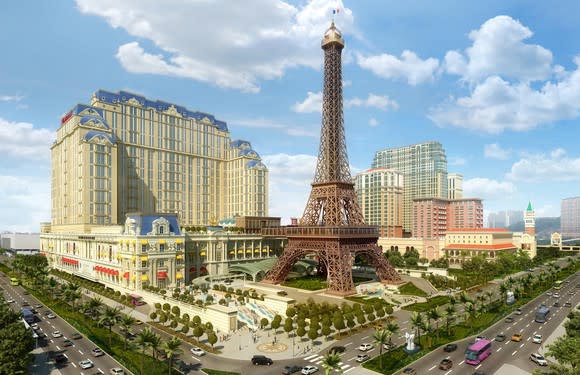 Rendering of The Parisian Macau.