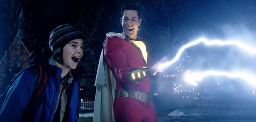 Jack Dylan Grazer Zachary Levi Shazam New Costume