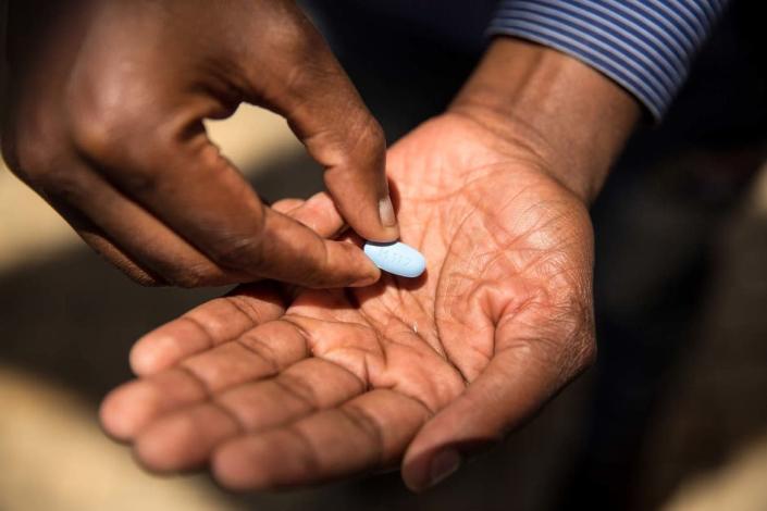 <div class="inline-image__caption"><p>Thembelani Sibanda shows the Pre-Exposure Prophylaxis (PrEP), an HIV preventative drug during an interview in Soweto, South Africa.</p></div> <div class="inline-image__credit">Daniel Born/The Times/Gallo Images/Getty Images</div>