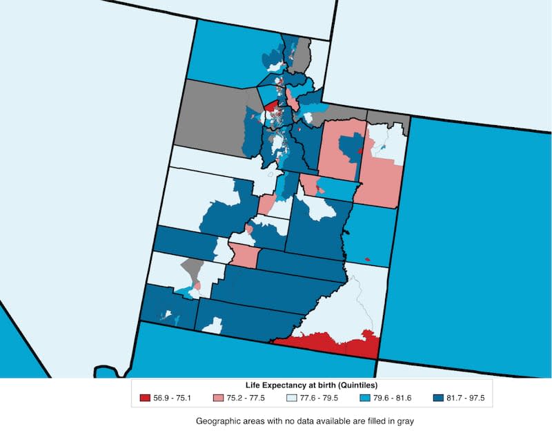 Analysis of Census Bureau’s U.S. Small-area Life Expectancy Estimates Project (USALEEP), which calculated the life expectancy of Americans at the census tract level using 2010-2015 data.