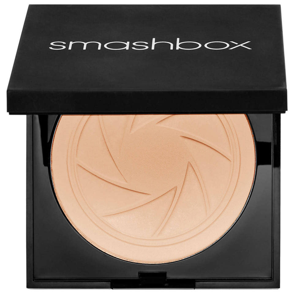<p>According to Smashbox, the brand that pioneered photo-ready makeup, this foundation mimics the effects of retouching through transparent particles that diffuse light. It comes with a double-sided sponge that lets you build coverage, from sheer to full. <a href="http://www.smashbox.com/product/6035/33839/Face/Foundation/PHOTO-FILTER-POWDER-FOUNDATION/New/index.tmpl" rel="nofollow noopener" target="_blank" data-ylk="slk:Smashbox Photo Filter Powder Foundation;elm:context_link;itc:0;sec:content-canvas" class="link ">Smashbox Photo Filter Powder Foundation</a> ($42)</p><p><i>(Photo: Sephora)</i></p>