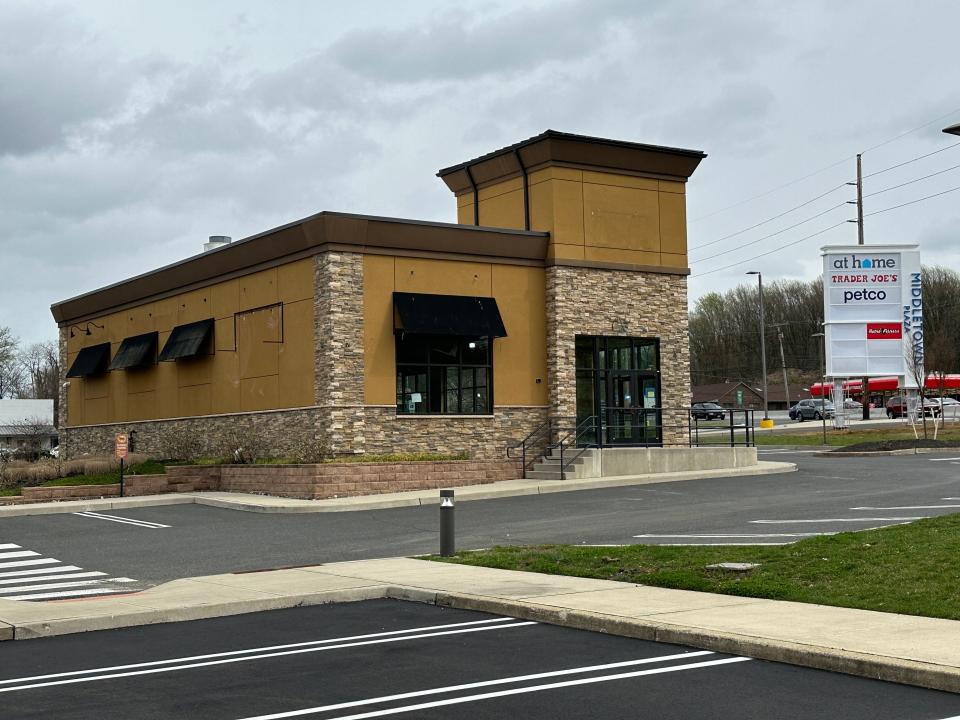 The former Moe's Southwest Grill at Middletown Plaza on Route 35 is being remodeled for Shake Shack.