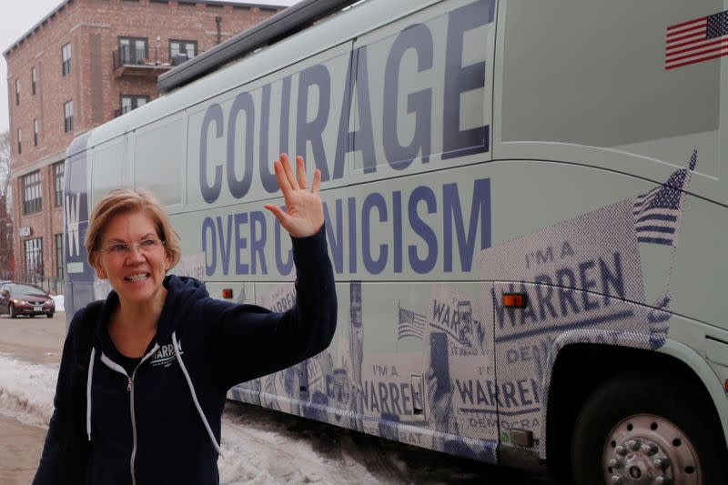 Democratic 2020 U.S. presidential candidate Warren campaigns in Cedar Rapids, Iowa