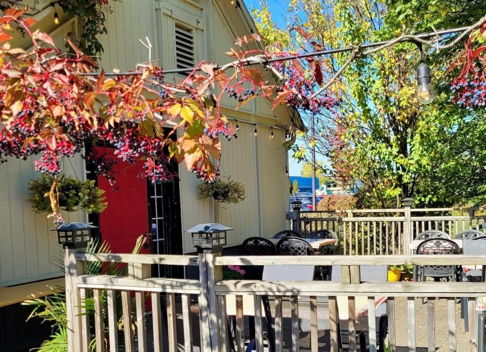 Rustico's patio in Kitchener offers a leafy background, that includes twisty grape vines, while you dine on Italian dishes and listen to the Flamenco stylings of guitarist Juneyt (Thursday nights).