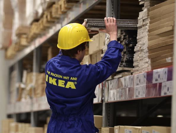 <p><b>IKEA</b></p>IKEA is a Sweden-based company that designs and sells ready-to-assemble furniture. IKEA is an acronym made out of four letters - Ingvar Kamprad Elmtaryd Agunnaryd. I is for Ingvar, the first name of the founder of IKEA stores. K is for Kamprad, the last name of the founder of IKEA stores. E is for Elmtaryd, the name of the farm where Ingvar Kamprad grew up. A is for Agunnaryd, the name of the village near Kamprad's boyhood home. <p>(Photo: Getty Images)</p>