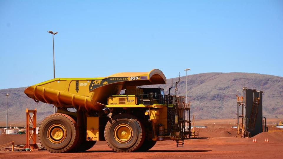 Iron ore miners fell on Tuesday after commodity futures in Singapore fell 1 per cent. Picture: supplied.