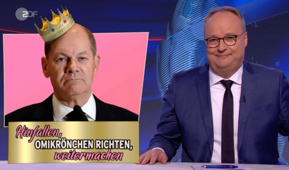 Noch nicht Kanzler, aber schon eine neue Virus-Variante als Problem am Hals: Olaf Scholz. (Bild: ZDF)