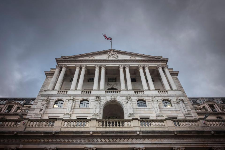 The Bank of England, interest rates