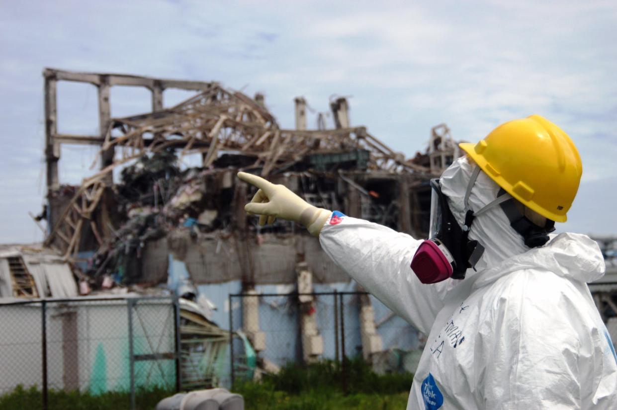 <span class="caption">An International Atomic Energy Agency investigator examines Reactor Unit 3 at the damaged Fukushima Daiichi plant, May 27, 2011.</span> <span class="attribution"><a class="link " href="https://flic.kr/p/9MsNf9" rel="nofollow noopener" target="_blank" data-ylk="slk:Greg Webb, IAEA/Flickr;elm:context_link;itc:0;sec:content-canvas">Greg Webb, IAEA/Flickr</a>, <a class="link " href="http://creativecommons.org/licenses/by-sa/4.0/" rel="nofollow noopener" target="_blank" data-ylk="slk:CC BY-SA;elm:context_link;itc:0;sec:content-canvas">CC BY-SA</a></span>