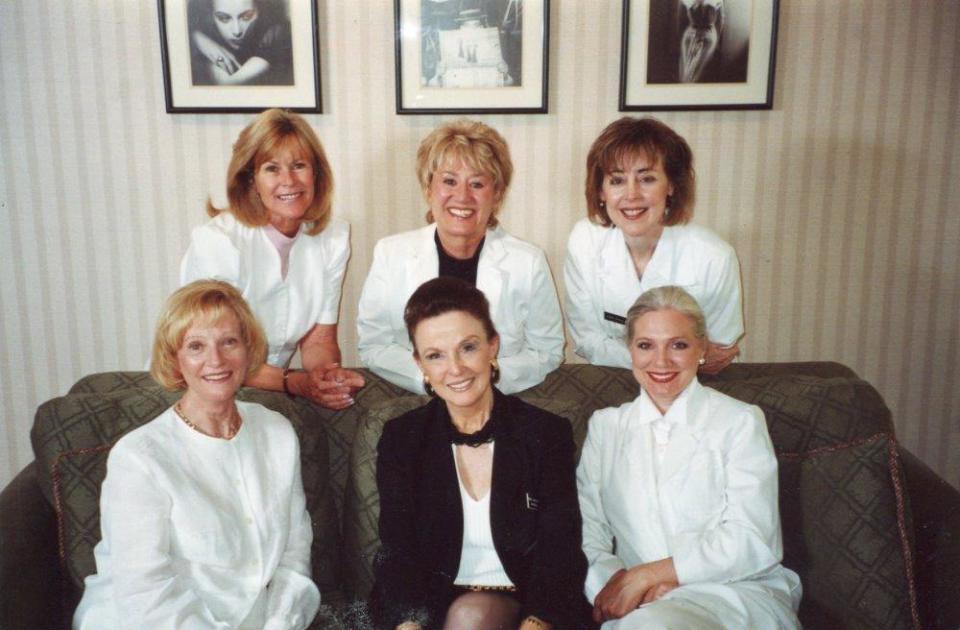 Maggie Lockridge poses with the charge nurses of Shanteque, the aftercare service she provided for plastic surgery patients.