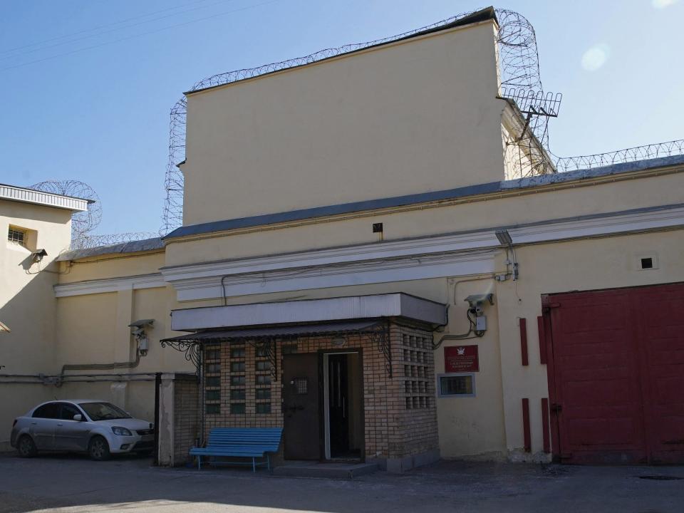 A view shows the entrance to the pre-trial detention centre Lefortovo