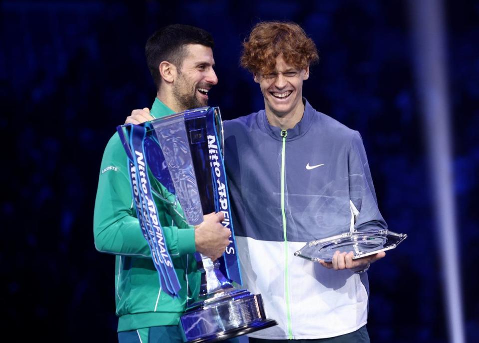 Djokovic defeated Italian Jannik Sinner in straight sets in the ATP Finals title match (Reuters)