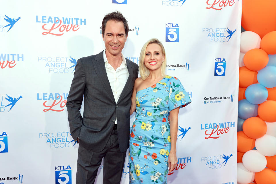 Jessica Holmes and Eric McCormack attend Project Angel Food “Lead With Love 2021” at KTLA 5 on July 17, 2021 in Los Angeles, California. (Photo by Emma McIntyre/Getty Images for Project Angel Food) - Credit: Getty Images for Project Angel F