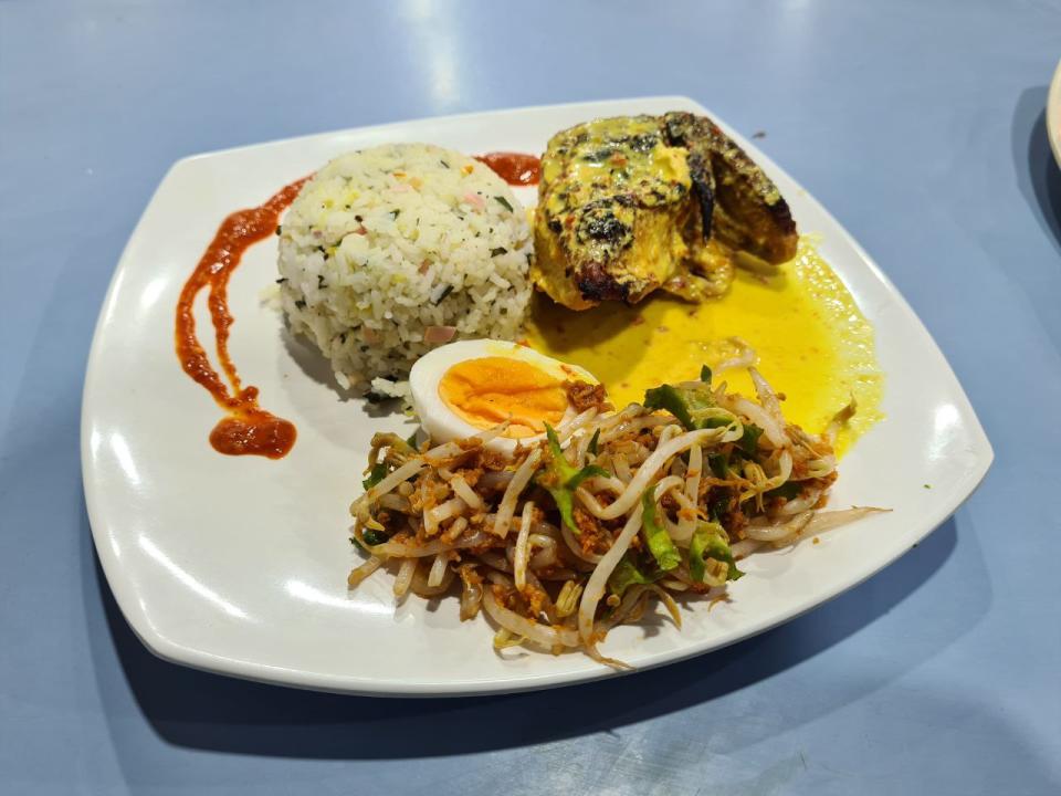 Nasi Ulam with Ayam Percik set