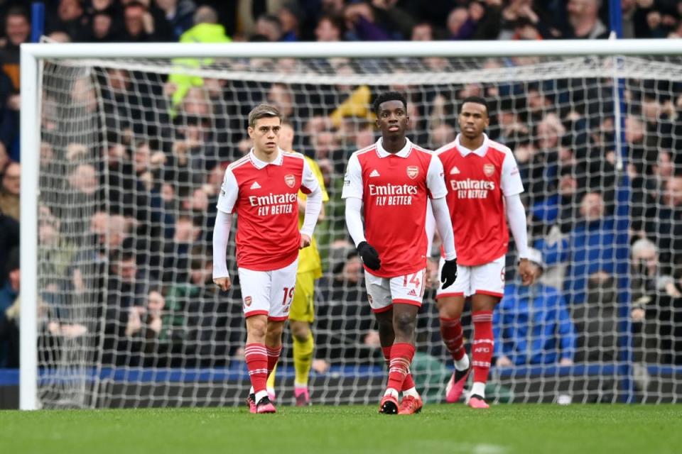 Arsenal ceded ground in the title race to Manchester City (Getty Images)