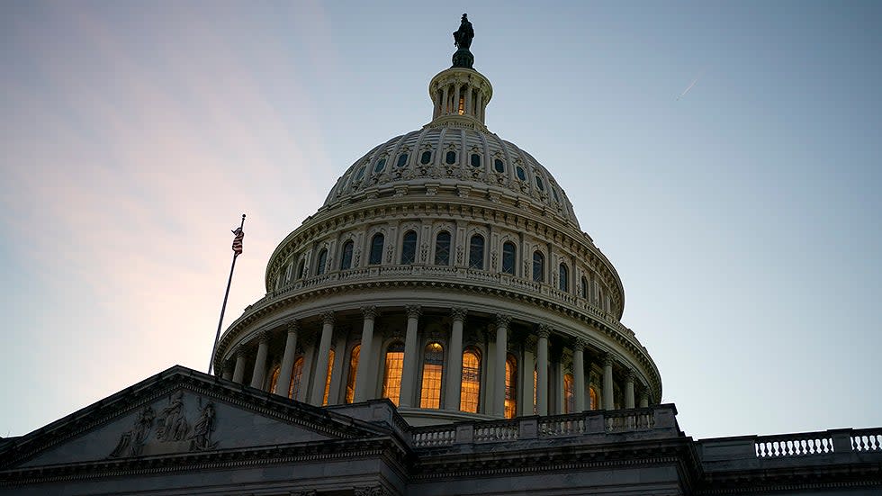 The U.S. Capitol is seen from the East Front Plaza on Thursday, November 18, 2021 as the House waits for a score from the Congressional Budget Office on the Build Back Better Act.